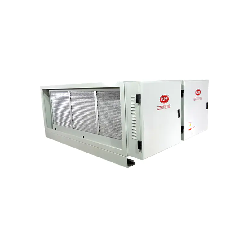 High Quality Commercial Kitchen Electrostatic Precipitator (ESP) DGRH-K-2-10500 Double pass