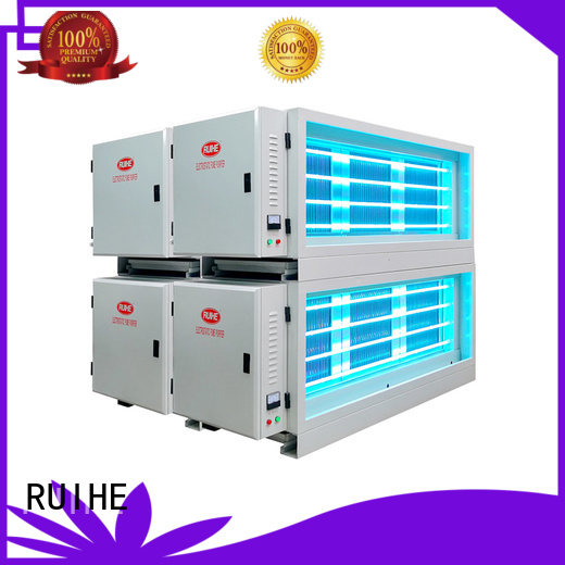collecting rate extractor kitchen electrostatic precipitator diagram RUIHE Brand