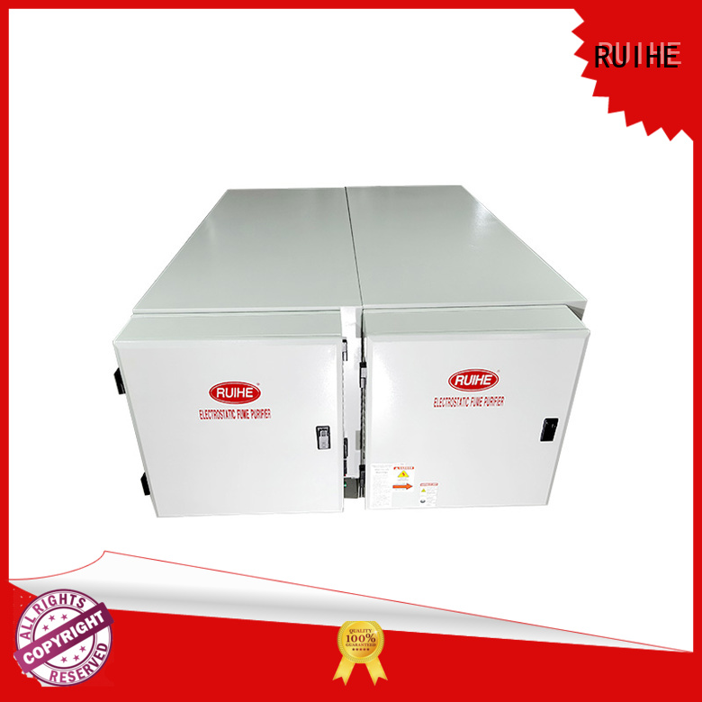 RUIHE Brand professional extractor clean Kitchen Electrostatic Precipitator manufacture