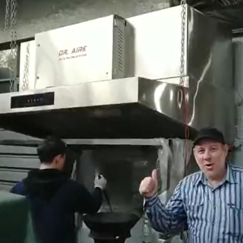Kazakhstan Customer Review on Hood Type Electrostatic Air Cleaner Performance