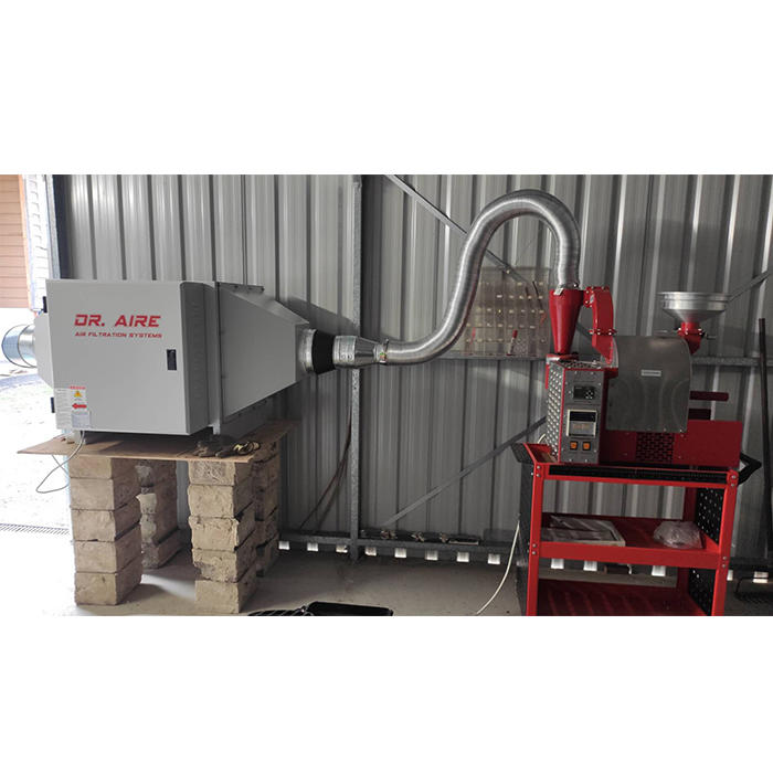 Invisible Smoke From 2KG Batch Coffee Roaster Electrostatic Precipitator