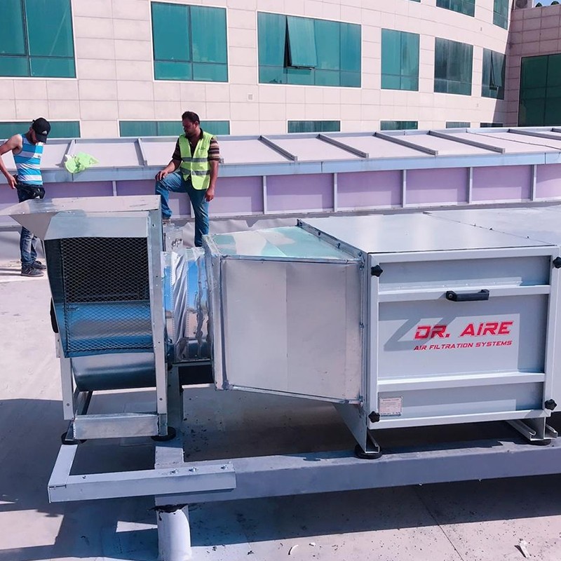 RUIHE DR AIRE-Iraq Customer Tested Double Pass Electrostatic Precipitator For Barbeque Grilling Sm-2