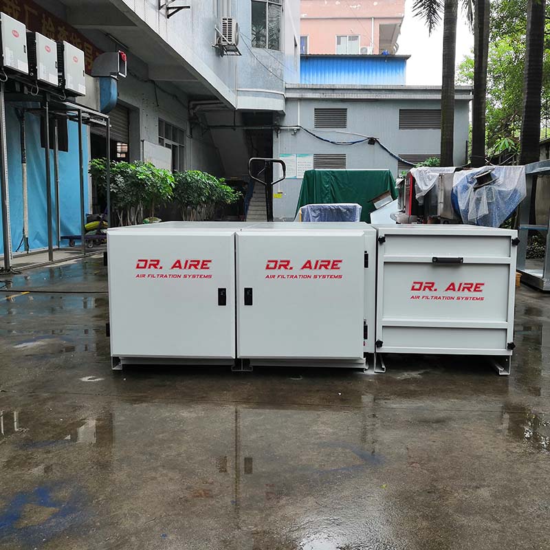 RUIHE DR AIRE-Iraq Customer Tested Double Pass Electrostatic Precipitator For Barbeque Grilling Sm-4