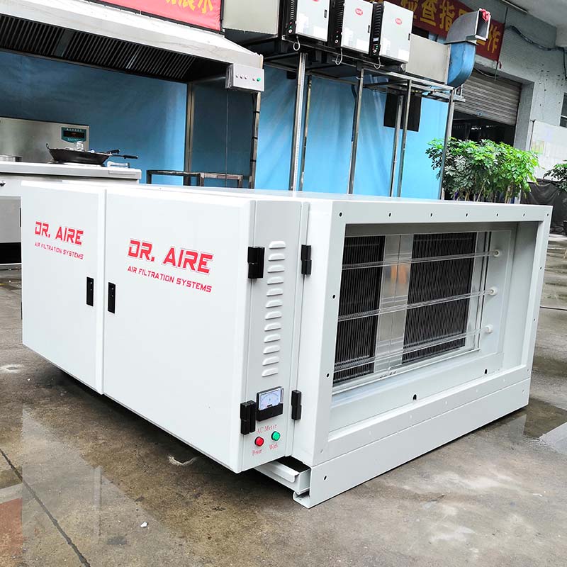RUIHE DR AIRE-Iraq Customer Tested Double Pass Electrostatic Precipitator For Barbeque Grilling Sm-6